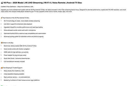 2026 VSEEBOX V6 PLUS FREE SHIPPING